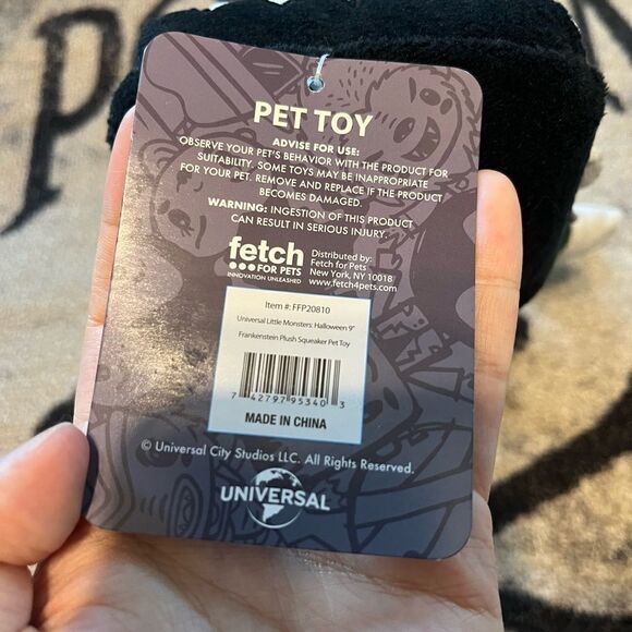 Universal Little Monsters Dog or Cat Toy, Stuffed Frankenstein NWT - Picture 4 of 4